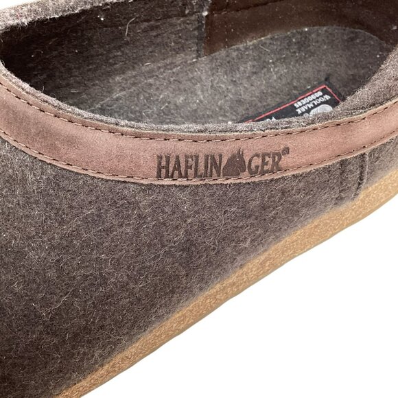 Haflinger Grizzly Torben Unisex 41 Wool Welt Closed Heel Clogs Brown Slip-On - Picture 7 of 10